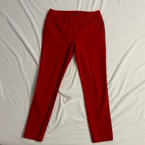 LOFT Julie skinny red dress pants
